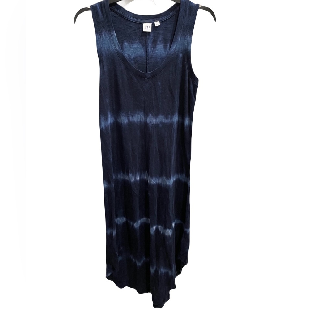 ❤️ GAP MAXI TYE DYE BLUE SUMMER TANK DRESS SZ XS